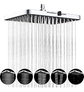 Hibbent cUPC Certified 5 Spray Modes Shower Head, 13'' High Pressure Large Rainfall Shower Head, ...