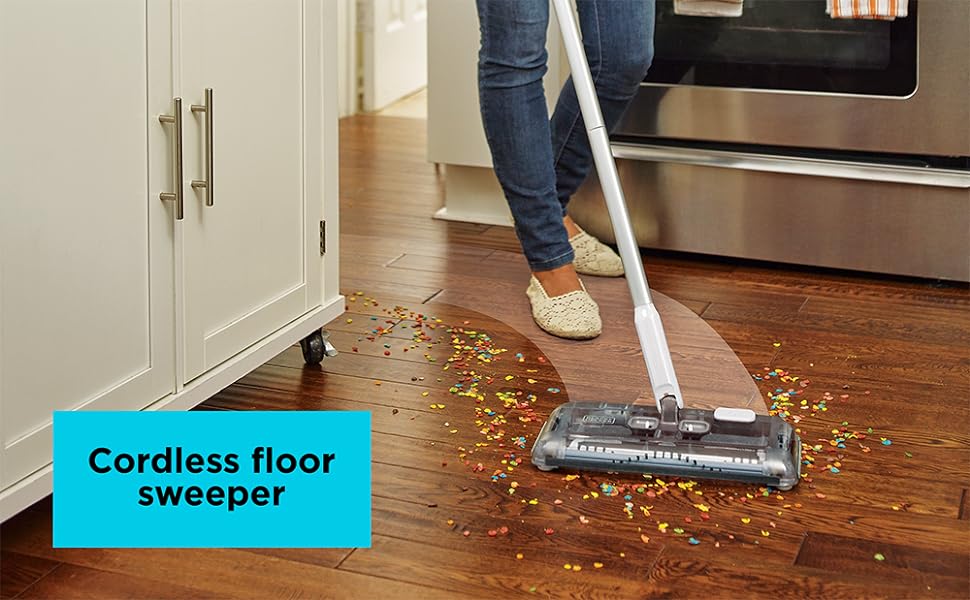 BLACK+DECKER Cordless Floor Sweeper (HFS115J10)