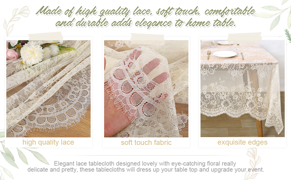 ivory lace table cloth