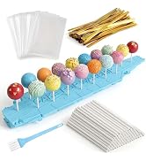 HOKKIEAM Cake Pop Stand Kit, Creative Battleship Cake Pop Display Stand with 17 Holes, Lollipop H...