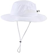 Home Prefer UPF50+ Mens Sun Hat Wide Brim Fishing Hat Womens Safari Bucket Hat