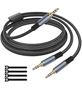 1/8 inches TRS Stereo Splitter Cable 10FT, Black, Male to Dual Male, 3.5mm Y-Splitter Stereo Audi...