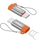 HOWJIM 8-Pin to USB C Adapter 2 Pack,27W PD Fast Charging Data Transfer | Type C Charger Connecto...