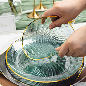 heavy-duty disposable dinnerware set