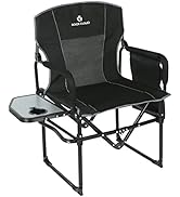 ROCK CLOUD Folding Camping Chair with Storage Pocket and Side Table Compact Portable Camp Chairs ...
