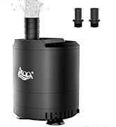 AQQA 160-800GPH Aquarium Submersible Water Pump Fish Tank Small Water Pump Adjustable Waterflow w...