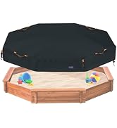 NGB Octagon Sandboxes Cover,600D Oxford Garden Canopy Sandpit Pool Protection Cover Dustproof and...