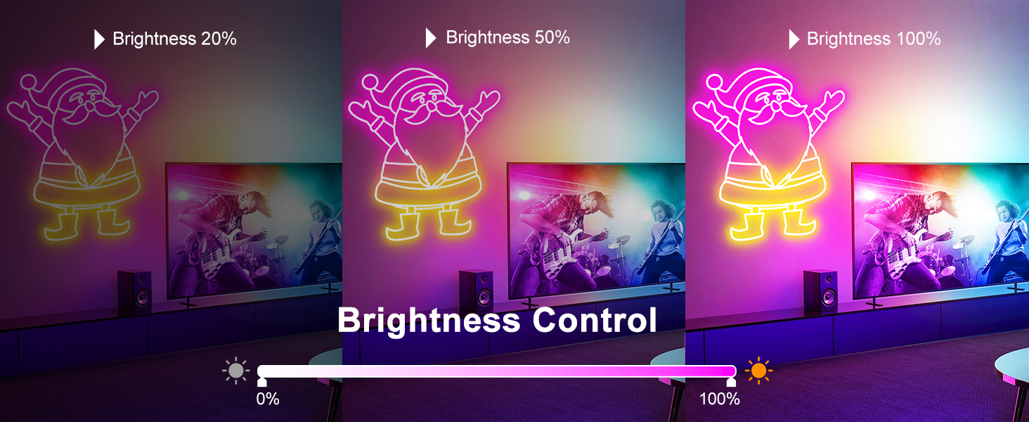 neon christmas lights