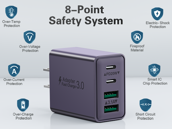 usb charging blocks fast charge