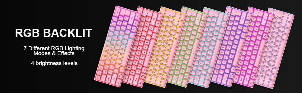 pink keyboard and mouse