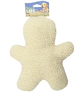 Penn-Plax Dog’s Life Soft Fleece Man - Squeaky Dog Toy for Medium Dogs, Durable Poly-Filled Plush...