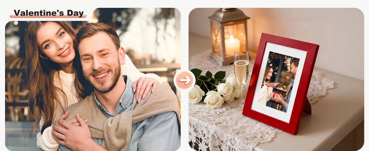 KINLINK Solid Wood Picture Frame is the perfect choice as a Day gift for your loved