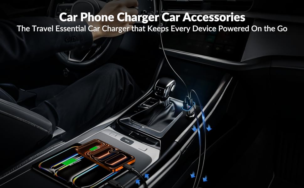 Car Phone Charger Car Accessories For Travel Essential