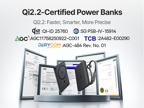 Qi2.2-Certified Power Banks