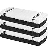 Nialnant 100% Cotton Dish Towels, 15x25 Inch Super Absorbent Hand Towels for Kitchen, Ultra Soft ...