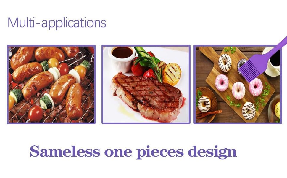 one pieces design nonstick heat resistant basting pastry barbecue brush