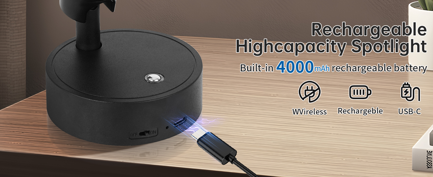 rechargeable spotlight