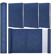 CRASPIRE 51 x 11.8 Linen Book Cloth Sailor Blue for A4-A8 Book Binding Fabric Surface Paper Backe...