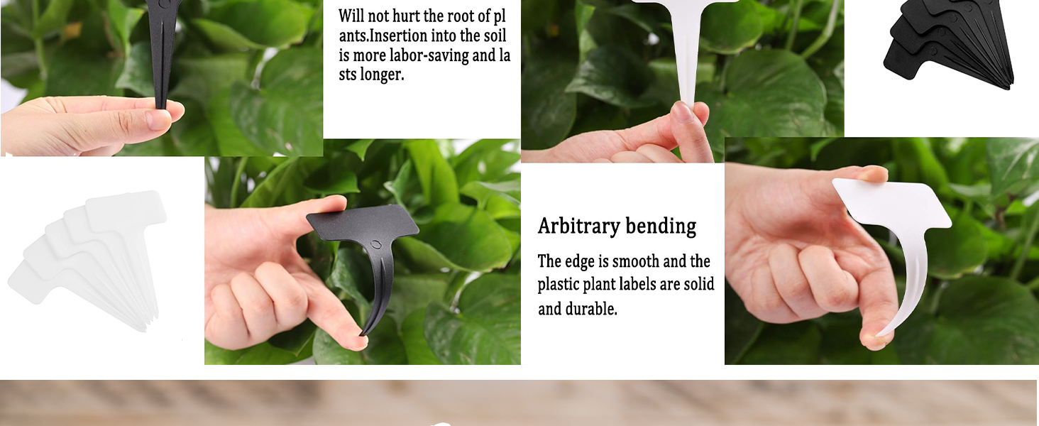 100 Pcs Plastic Plant Labels