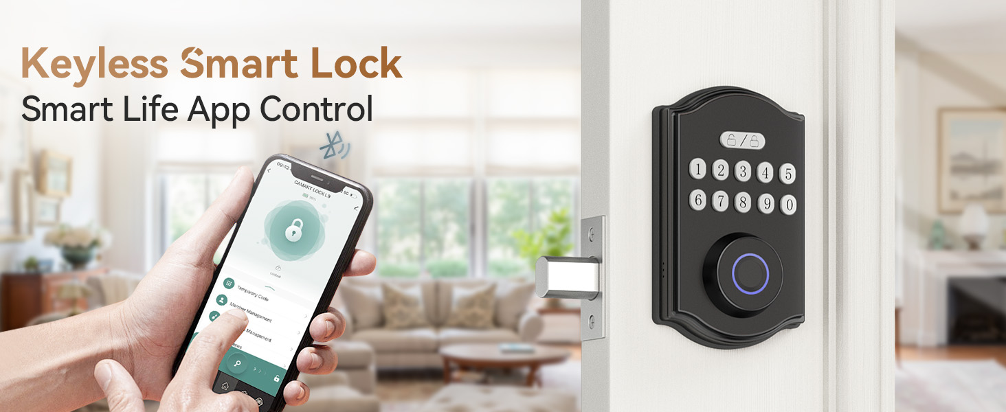 front door handle and deadbolt set