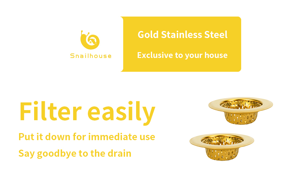 Gold Bathroom Sink Strainers