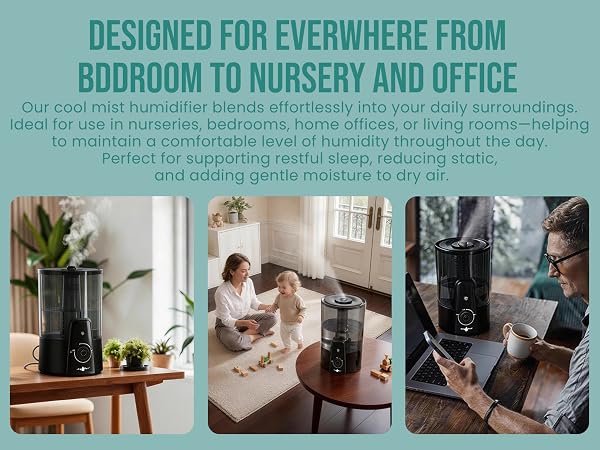 DESIGNED FOR EVERWHERE FROM BDDROOM TO NURSERY AND OFFICE