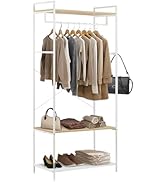 fusehome Heavy Duty Clothes Rack for Hanging Clothes, Garment Rack, Dress Rack, Clothes Drying Ra...