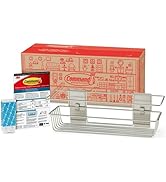 Command Shower Caddy Satin Nickel with Water Resistant Command Strips, Bathroom Organizer, Holds ...