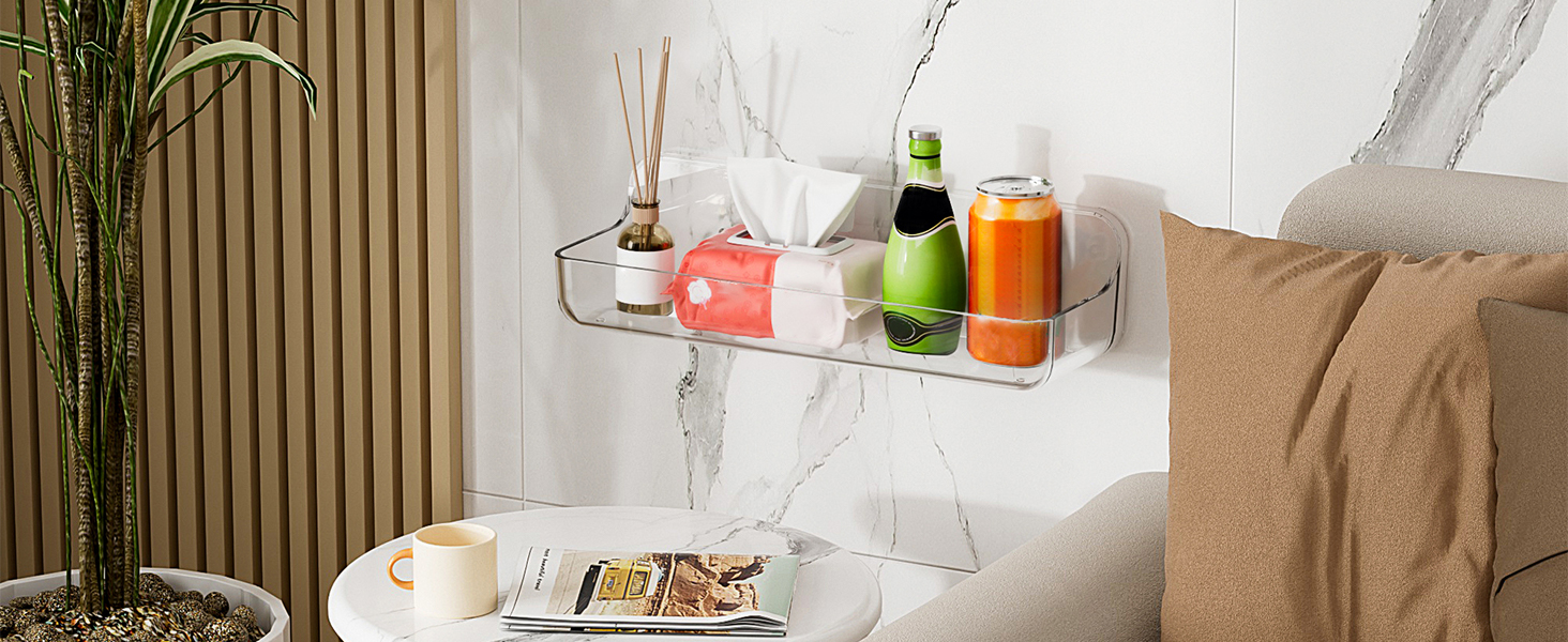 Acrylic Wall Mounted Shower Caddy