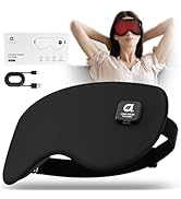 arboleaf Heated Eye Mask for Dry Eyes, Cordless Rechargeable Warm Eye Compress, Temperature Contr...