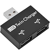 USB Splitter Male to 2 Female Adapter,USB 2.0 1 Male to 2 Female Extension Converter,2-Port USB 2...