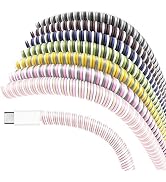 Rancco Spiral Cable Protector Headphone Cable Saver,7 Pc Cable Protector/ Wire Repair/ Pet Chew C...