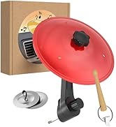 Car Cymbal Air Vent,Mini Car Drum Crash Cymbal Set with Mini Drum Stick & 2 Finger Cymbals ,Fun D...