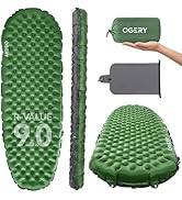 OGERY Sleeping Pad for Camping, R-Value 9.0 Insulated 4 Season Sleeping Mat, 4.7" Thick Ultraligh...