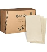 MORGIANA Compostable Bamboo Napkins - 300-Pack Disposable Eco-Friendly Hand Towels for Guest Use(...