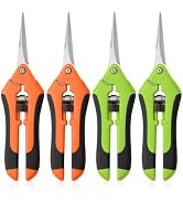 4 Pack Garden Pruning Shears, Stainless Steel Shears, Gardening Shears Scissors Pruning Shears fo...