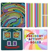 Sensory Activity Board - Large Silicone Fidget Toy for Autism, Anxiety, Stress Relief, Calming & ...