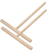 2 Pcs Wooden Crepe Maker Pancake Batter Spreader Stick Kitchen Cooking Utensils Tools for Restaur...