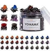 YOHAMA 36 Pcs Hair Clips Mini Glossy Claw Clamp Colorful Great for Design Children Women Girls Ha...