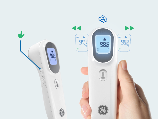 GE No-Touch Digital Forehead Thermometer
