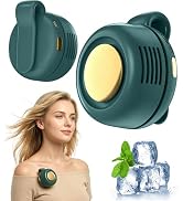 Portable Silent Mini Bladeless Electric Fan, 360° Rotatable Portable Mini Clip On Fan for Shirt W...