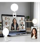 Selfie Ring Light for iPhone, Laptop & Camera, 3 Color Modes Clip-on LED Phone Light, Portable Re...