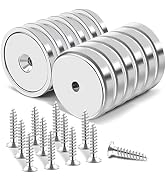 E BAVITE Neodymium Cup Magnets, Rare Earth Magnets with Heavy Duty, Hold up to 110 Lbs, Cup Magne...