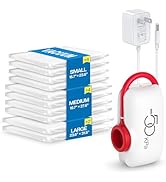 Vacuum Storage Bags for Travel, 10 Pack Vacuum Seal Bags for Clothing Travel, Compression Packing...