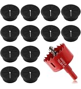 2 Inch(50mm) Desk Grommet,12 Pieces Wire Grommet, Desk Hole Cover for Cables with Hole Saw,Plasti...