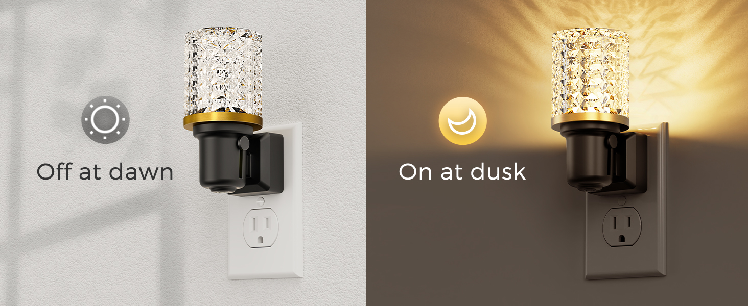 automatic night lights plug into wall