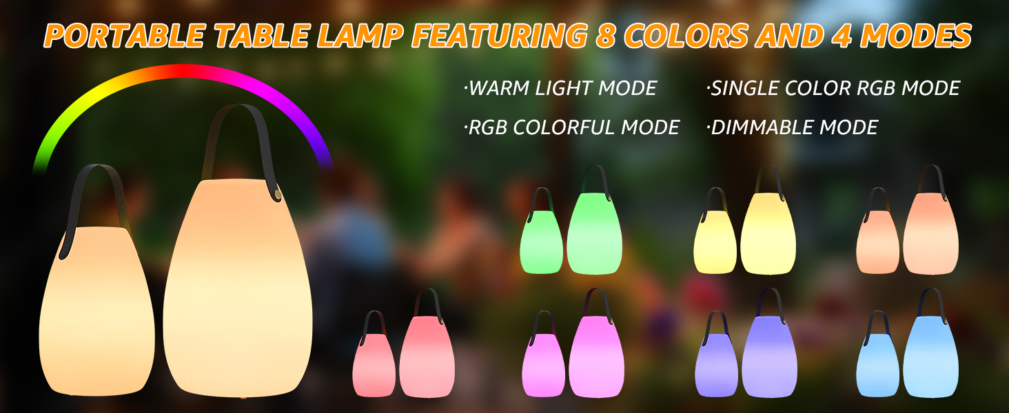 Portable Outdoor Table Lamp
