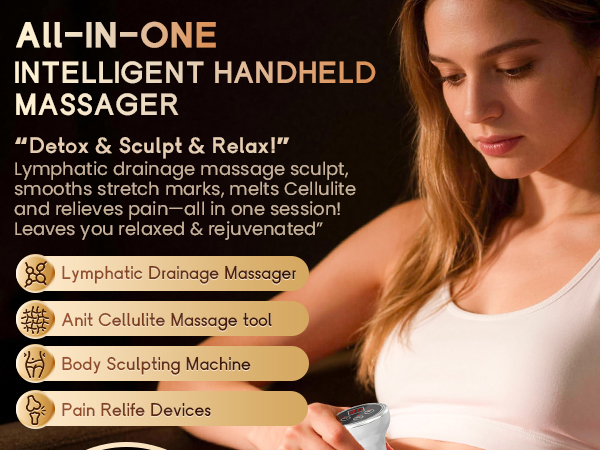 Lymphatic Drainage Massager and Anti Cellulite Massage Tool