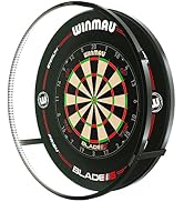 Winmau Plasma Dartboard Light - 360° LED Ring Light - Black & Ice White | Shadow-Free Ultra-Brigh...