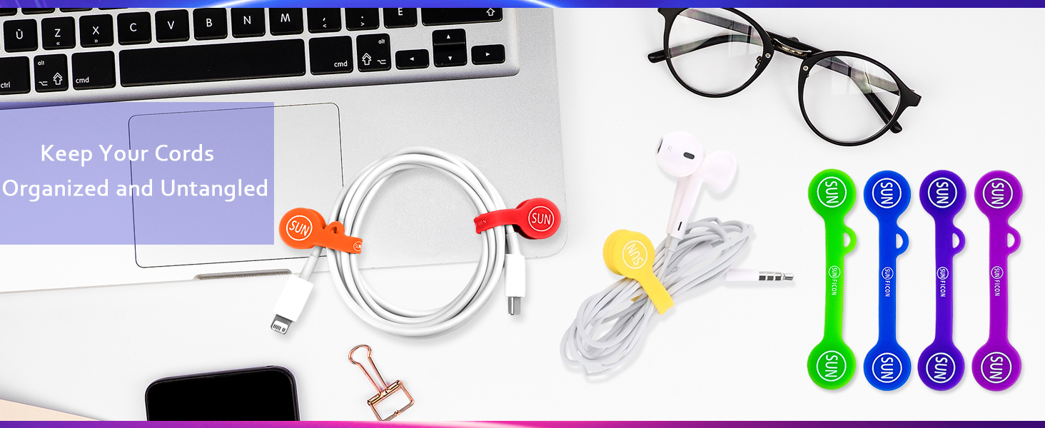 magnetic cable clips cord organizer